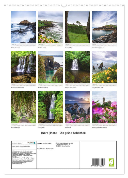 (Nord-)Irland - Die grüne Schönheit (CALVENDO Premium Wandkalender 2026)