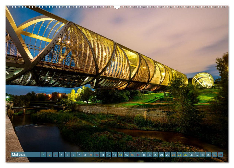 RIVERSIDE BLUES - Abends am Fluss (CALVENDO Premium Wandkalender 2026)