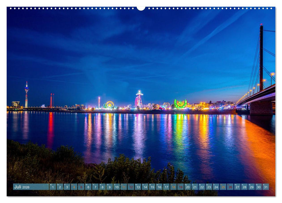 RIVERSIDE BLUES - Abends am Fluss (CALVENDO Premium Wandkalender 2026)