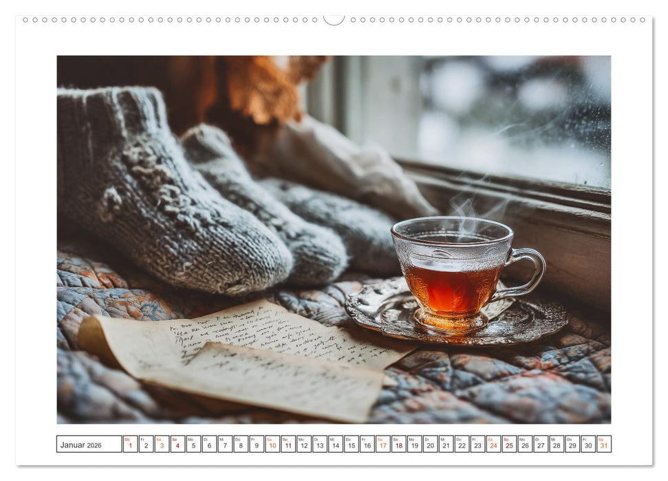 Nostalgische Teestunden (CALVENDO Premium Wandkalender 2026)