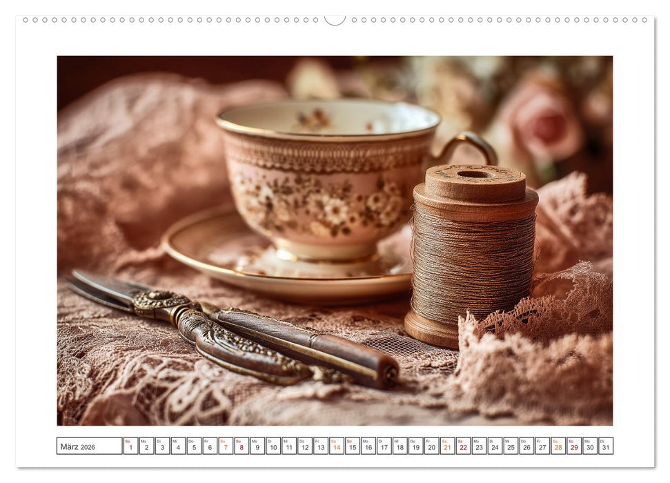 Nostalgische Teestunden (CALVENDO Premium Wandkalender 2026)