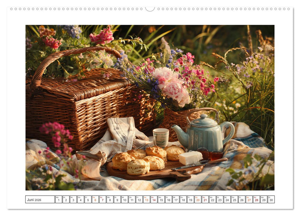 Nostalgische Teestunden (CALVENDO Premium Wandkalender 2026)