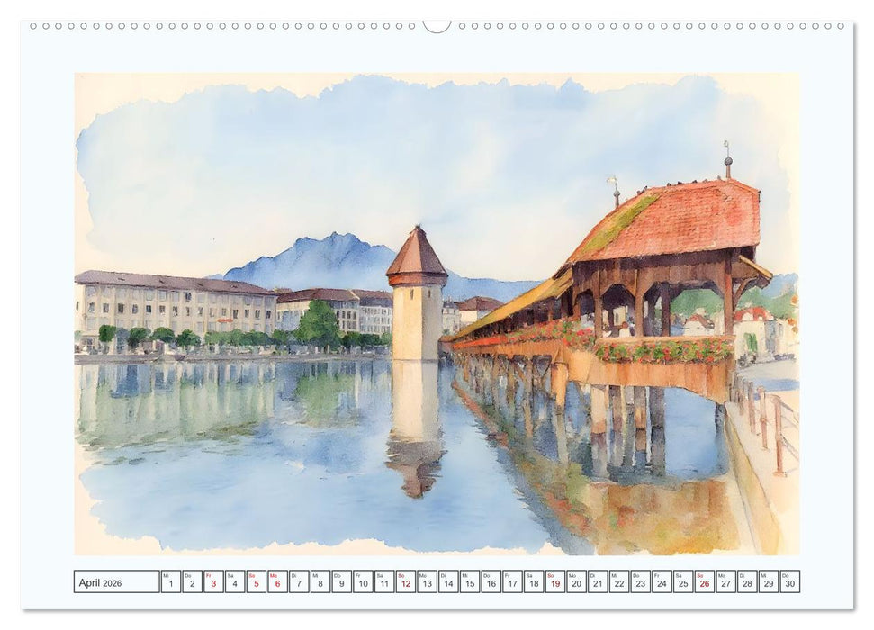 Traumreise durch die Schweiz (CALVENDO Premium Wandkalender 2026)