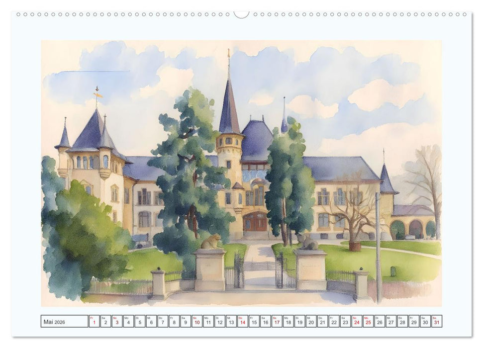 Traumreise durch die Schweiz (CALVENDO Premium Wandkalender 2026)