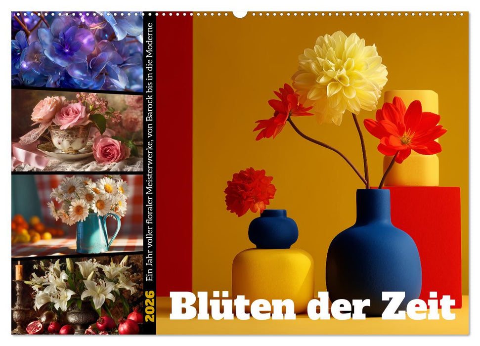 Blüten der Zeit (CALVENDO Wandkalender 2026)
