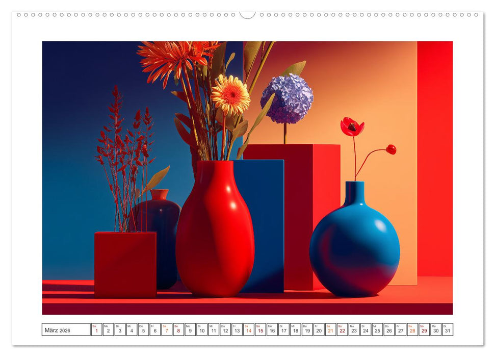 Blüten der Zeit (CALVENDO Wandkalender 2026)