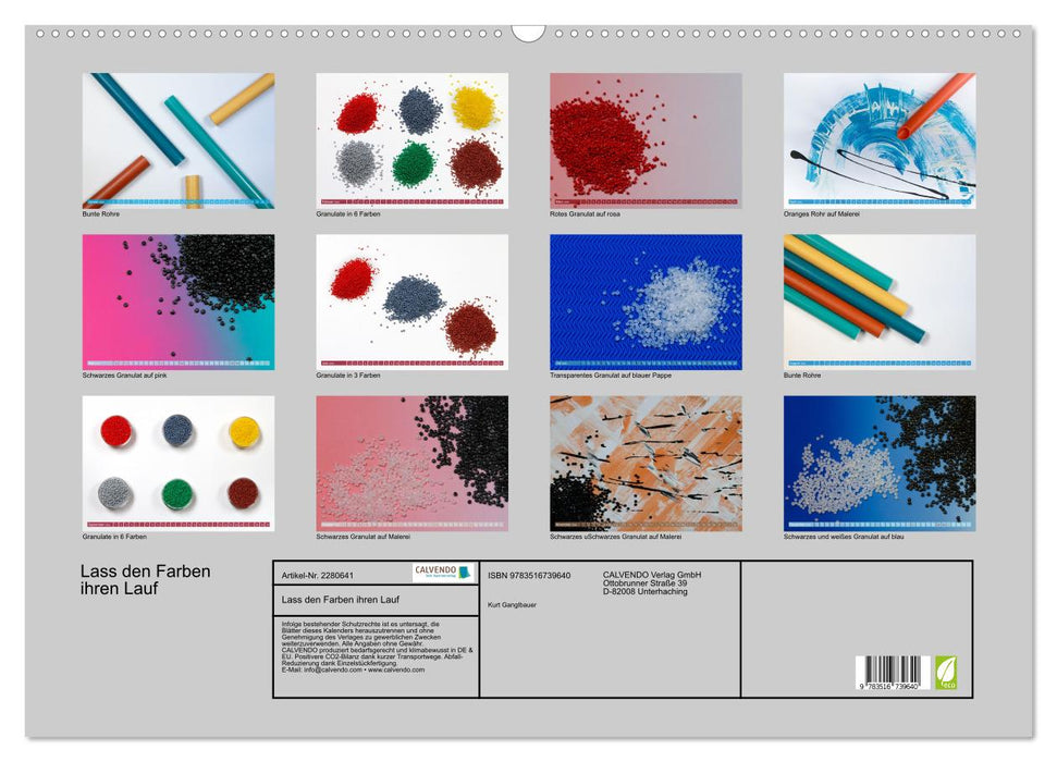 Lass den Farben ihren Lauf (CALVENDO Wandkalender 2026)