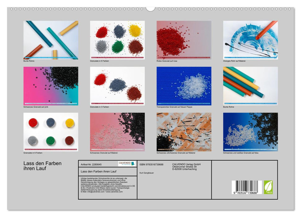 Lass den Farben ihren Lauf (CALVENDO Premium Wandkalender 2026)