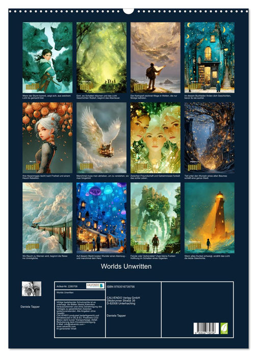 Worlds Unwritten (CALVENDO Wandkalender 2026)