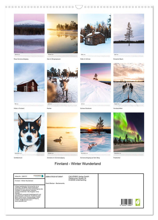 Finnland - Winter Wunderland (CALVENDO Wandkalender 2026)
