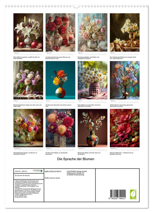Die Sprache der Blumen (CALVENDO Premium Wandkalender 2026)