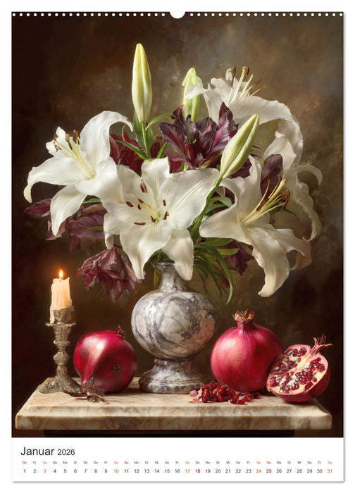 Die Sprache der Blumen (CALVENDO Premium Wandkalender 2026)