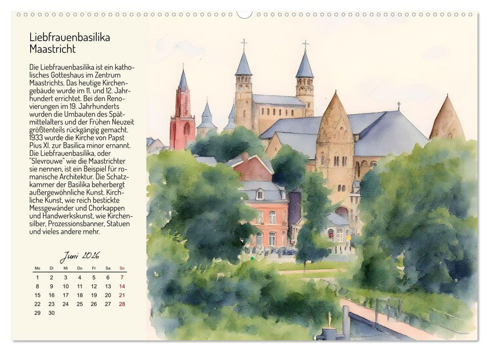 Romantische Reise durch die Niederlande (CALVENDO Premium Wandkalender 2026)