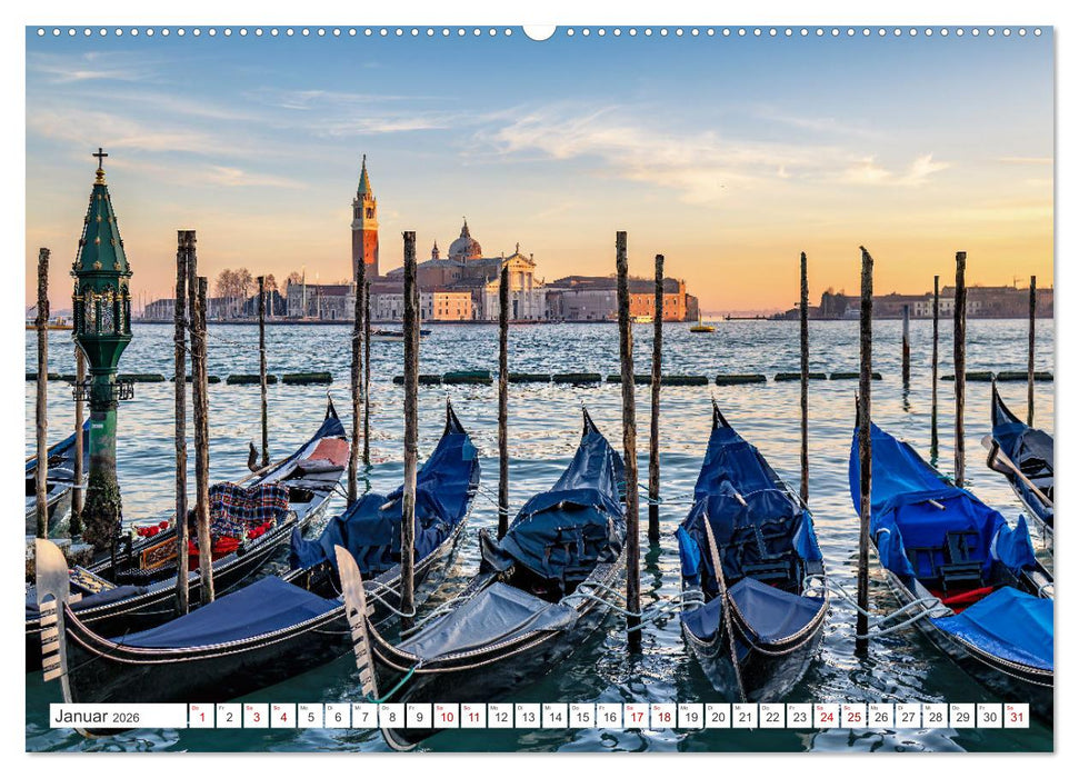 Venedig - Impressionen aus der Serenissima (CALVENDO Premium Wandkalender 2026)