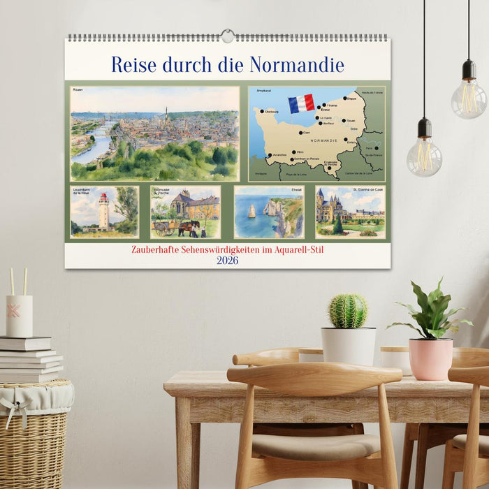 Reise durch die Normandie (CALVENDO Wandkalender 2026)