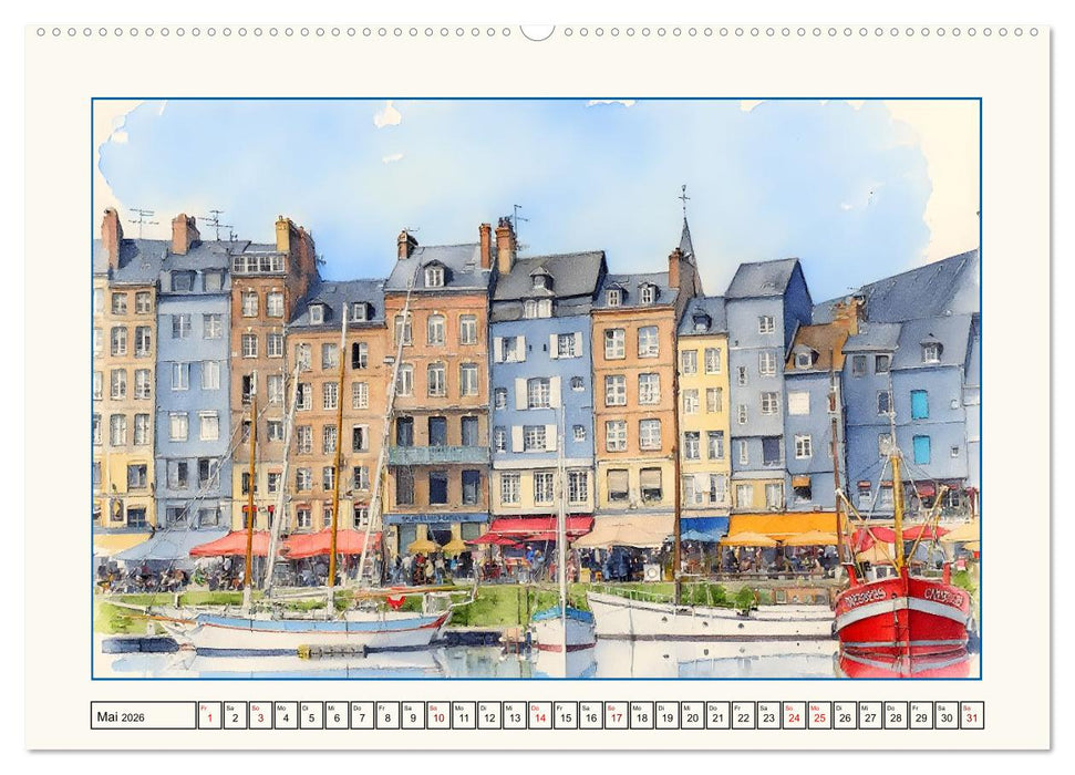 Reise durch die Normandie (CALVENDO Wandkalender 2026)