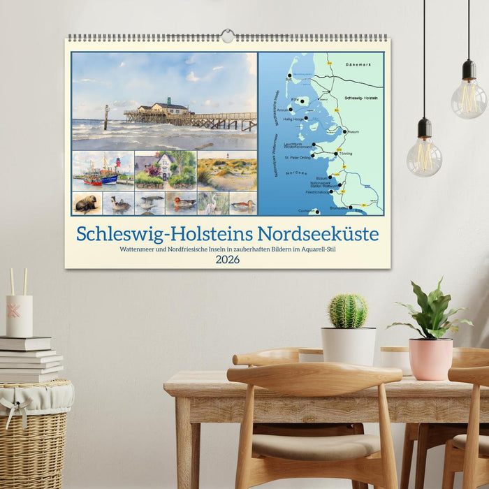 Schleswig-Holsteins Nordseeküste (CALVENDO Wandkalender 2026)