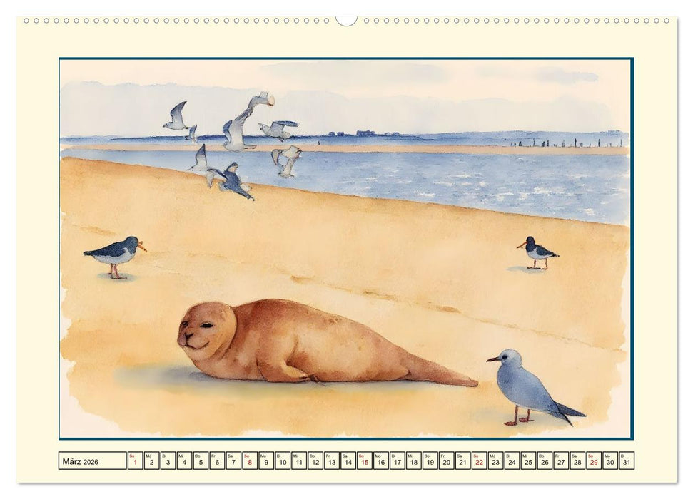 Schleswig-Holsteins Nordseeküste (CALVENDO Wandkalender 2026)