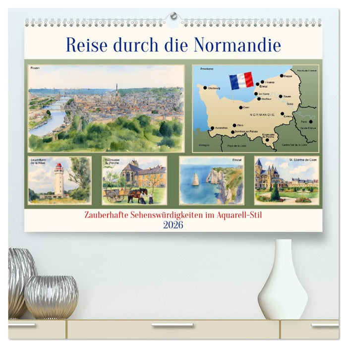Reise durch die Normandie (CALVENDO Premium Wandkalender 2026)