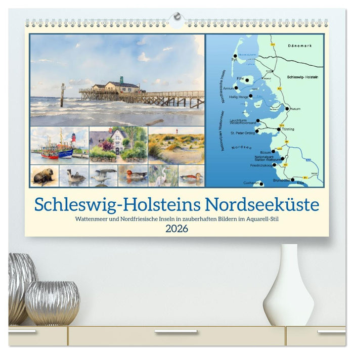 Schleswig-Holsteins Nordseeküste (CALVENDO Premium Wandkalender 2026)