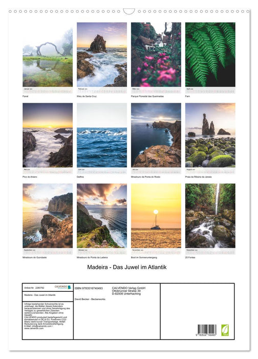 Madeira - Das Juwel im Atlantik (CALVENDO Wandkalender 2026)