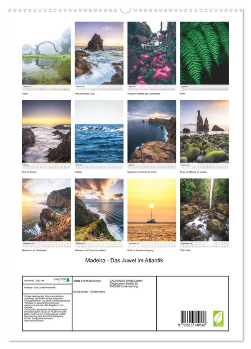 Madeira - Das Juwel im Atlantik (CALVENDO Premium Wandkalender 2026)