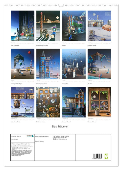 Blau Träumen (CALVENDO Wandkalender 2026)