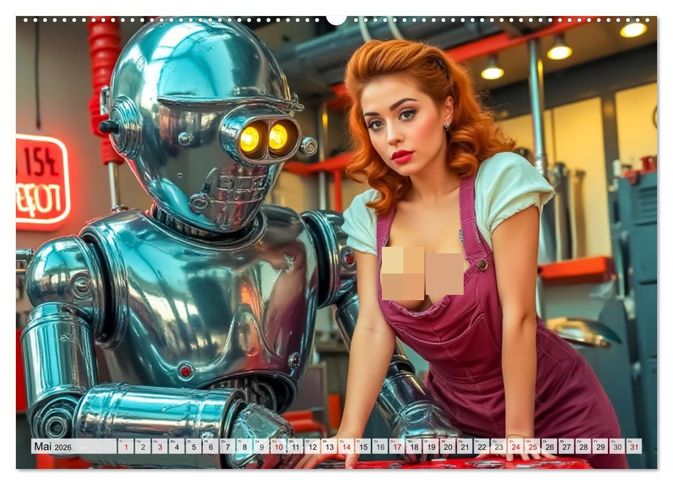 Atomic Beauties – The Retro Future Calendar (CALVENDO Wandkalender 2026)