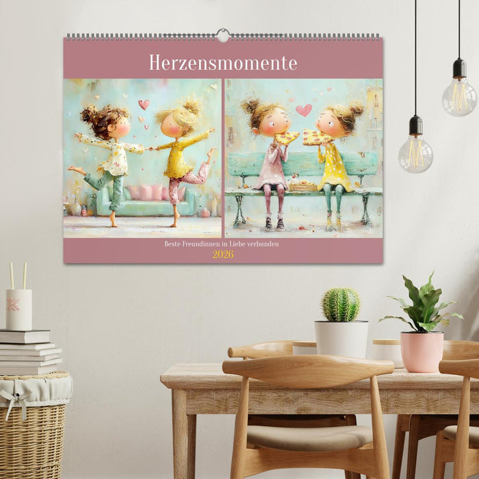 Herzensmomente. Beste Freundinnen in Liebe verbunden (CALVENDO Wandkalender 2026)
