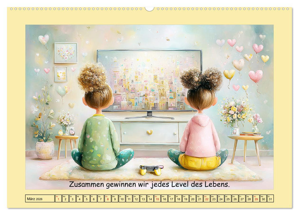 Herzensmomente. Beste Freundinnen in Liebe verbunden (CALVENDO Wandkalender 2026)