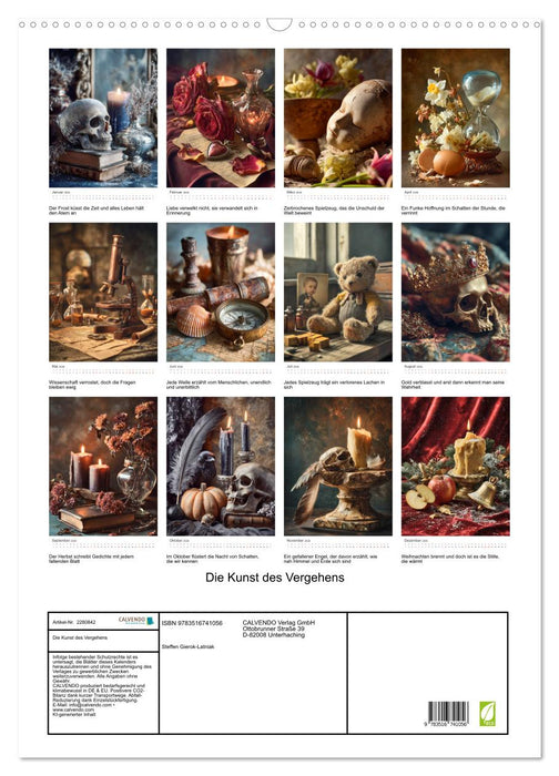 Die Kunst des Vergehens (CALVENDO Wandkalender 2026)