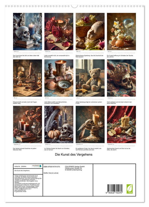 Die Kunst des Vergehens (CALVENDO Premium Wandkalender 2026)