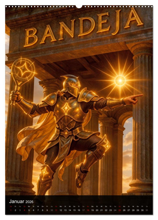 Padel Götter (CALVENDO Premium Wandkalender 2026)