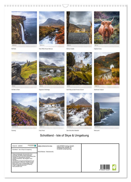 Schottland - Isle of Skye & Umgebung (CALVENDO Wandkalender 2026)