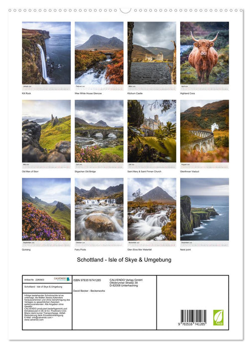 Schottland - Isle of Skye & Umgebung (CALVENDO Premium Wandkalender 2026)