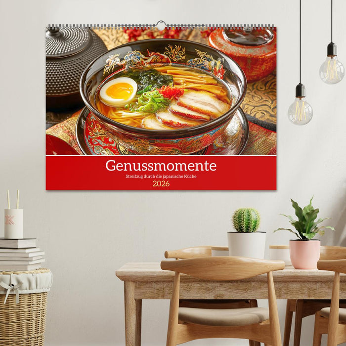 Genussmomente. Streifzug durch die japanische Küche (CALVENDO Wandkalender 2026)