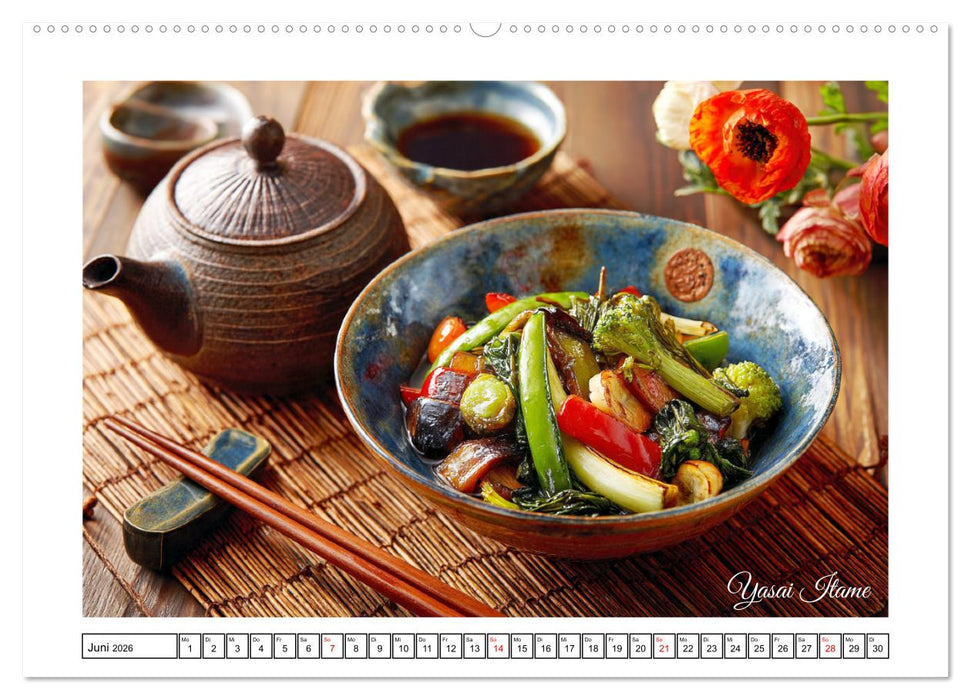 Genussmomente. Streifzug durch die japanische Küche (CALVENDO Wandkalender 2026)
