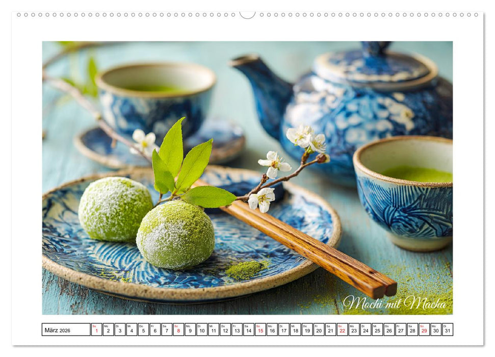 Genussmomente. Streifzug durch die japanische Küche (CALVENDO Premium Wandkalender 2026)