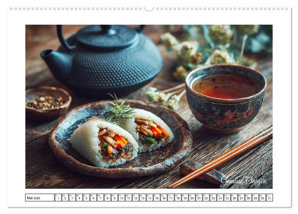 Genussmomente. Streifzug durch die japanische Küche (CALVENDO Premium Wandkalender 2026)