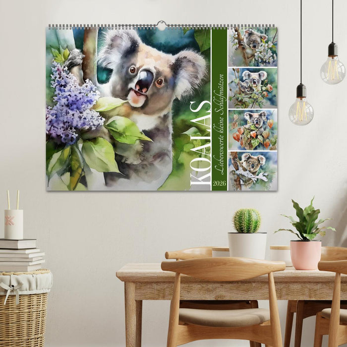 Koalas, liebenswerte kleine Schlafmützen (CALVENDO Wandkalender 2026)