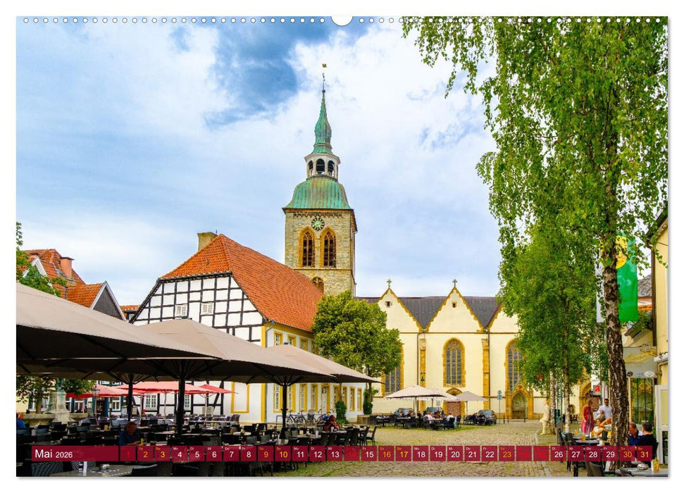 Ein Blick auf Rheda-Wiedenbrück (CALVENDO Premium Wandkalender 2026)