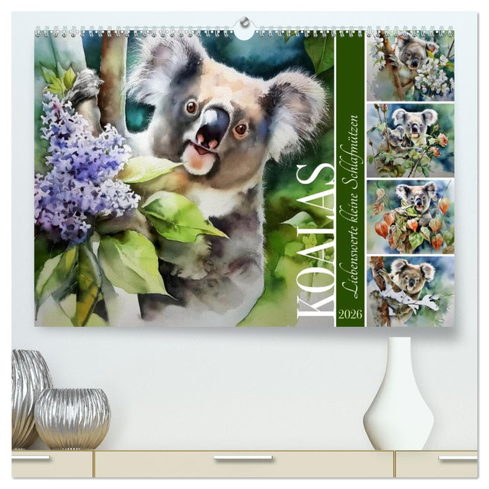 Koalas, liebenswerte kleine Schlafmützen (CALVENDO Premium Wandkalender 2026)