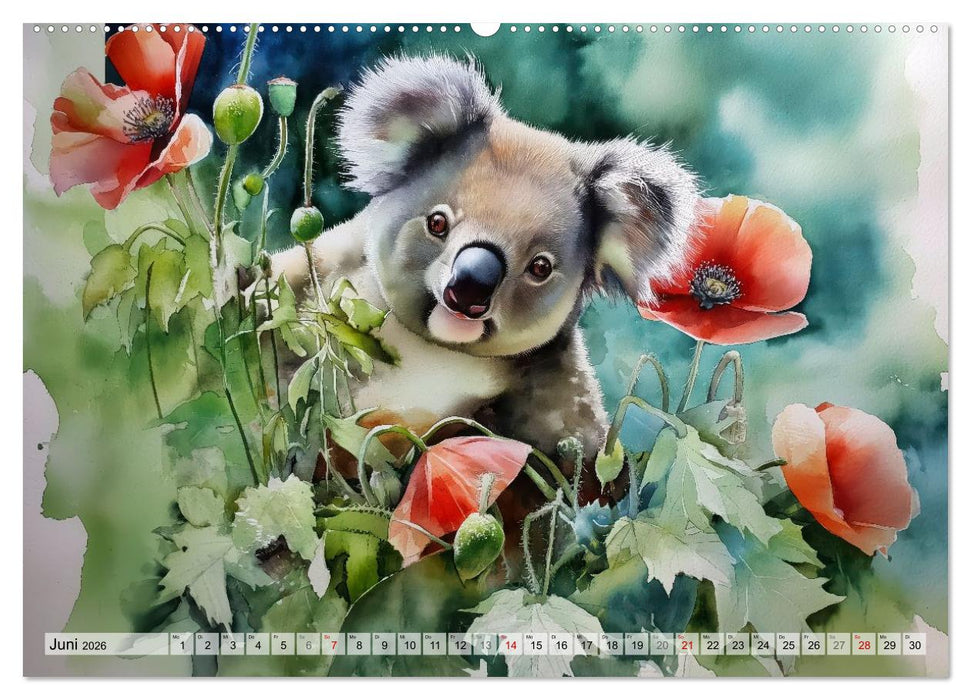 Koalas, liebenswerte kleine Schlafmützen (CALVENDO Premium Wandkalender 2026)