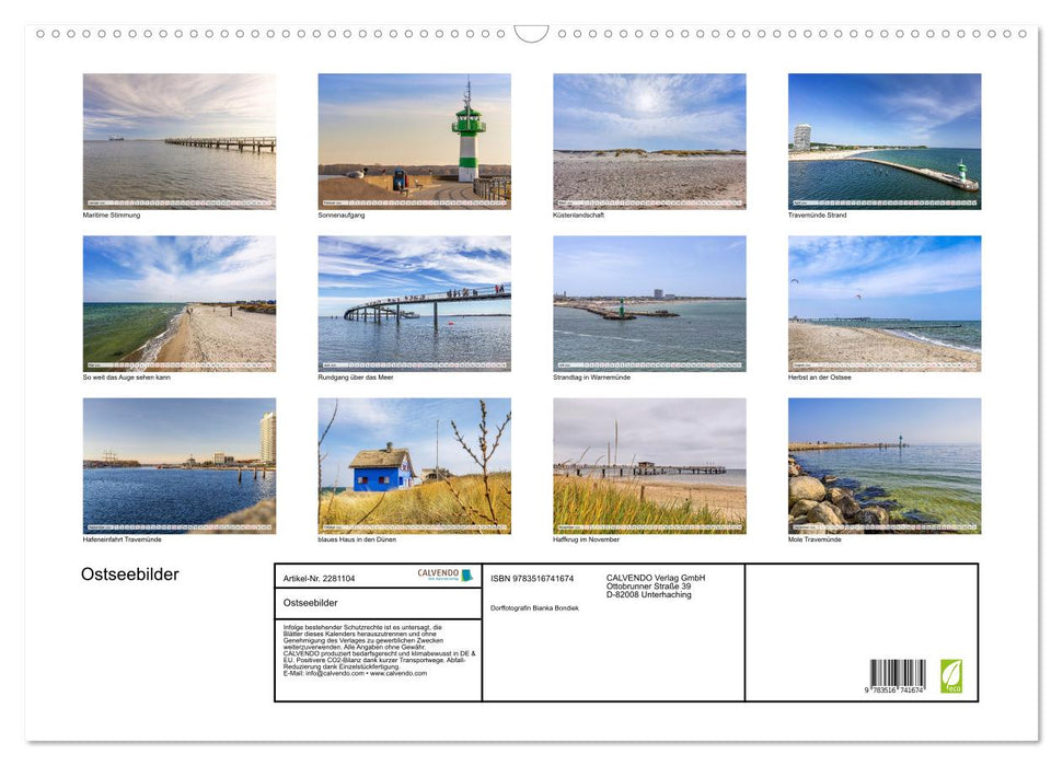 Ostseebilder (CALVENDO Wandkalender 2026)