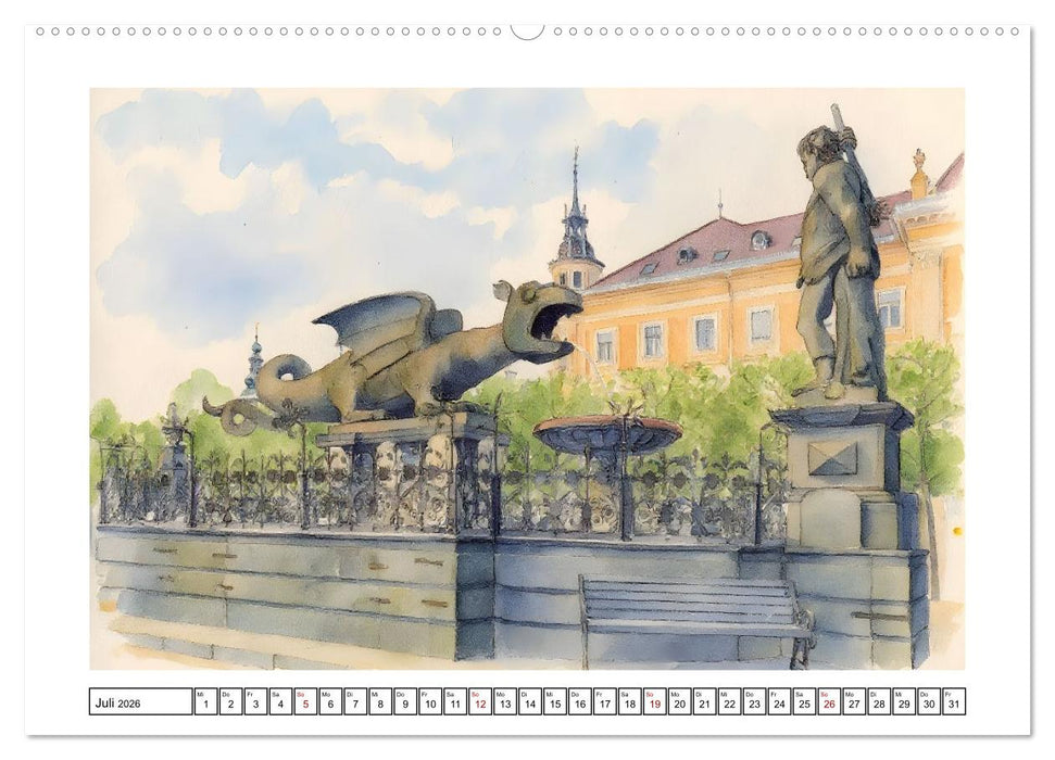 Österreich - Land mit Charme (CALVENDO Premium Wandkalender 2026)