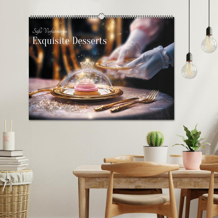 Süße Verführungen - Exquisite Desserts (CALVENDO Wandkalender 2026)