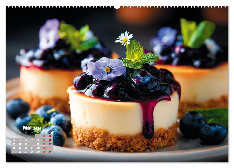 Süße Verführungen - Exquisite Desserts (CALVENDO Wandkalender 2026)