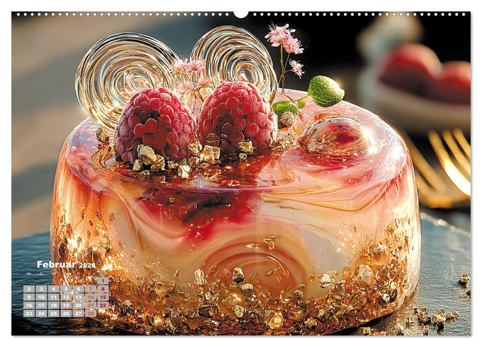Süße Verführungen - Exquisite Desserts (CALVENDO Premium Wandkalender 2026)