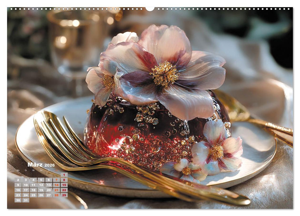 Süße Verführungen - Exquisite Desserts (CALVENDO Premium Wandkalender 2026)