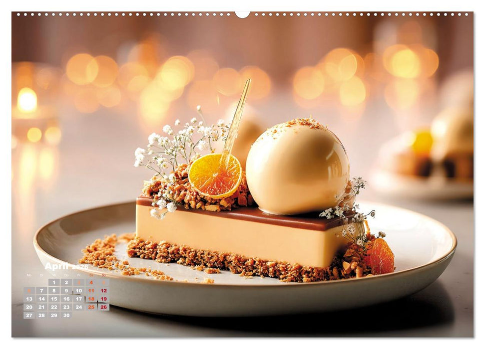 Süße Verführungen - Exquisite Desserts (CALVENDO Premium Wandkalender 2026)
